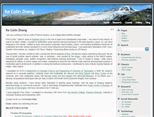 Tablet Screenshot of colinzheng.com